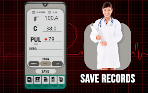 Body Temperature Thermometer: Fever Diary Records Screenshot 0