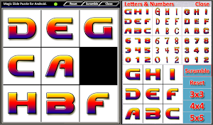 Magic Slide Puzzle Letters Screenshot 0