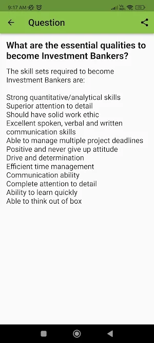Investment Banking Interview Screenshot 2