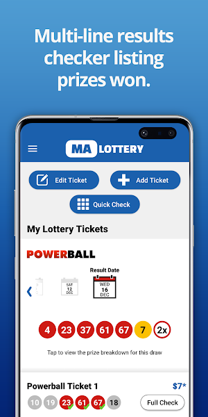 Massachusetts Lotto Numbers Screenshot 2