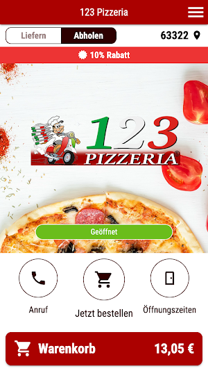 123 Pizzeria Rödermark Screenshot 0