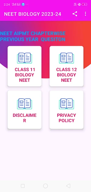 BIOLOGY BOOK : NEET AIPMT EXAM Screenshot 0