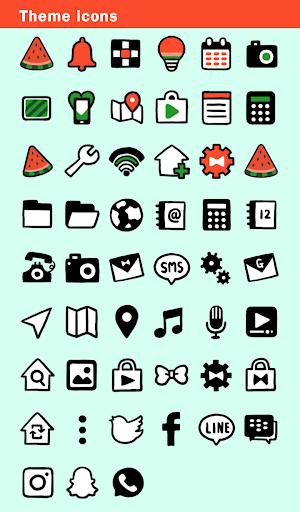 Cute Wallpaper Watermelon Kitty Cat Theme Screenshot 3