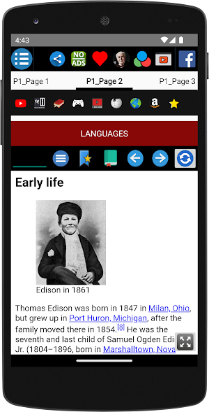 Thomas Edison - Biography Screenshot 2