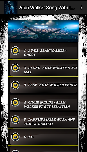 Alan Walker Best Song With Lyric Screenshot 1