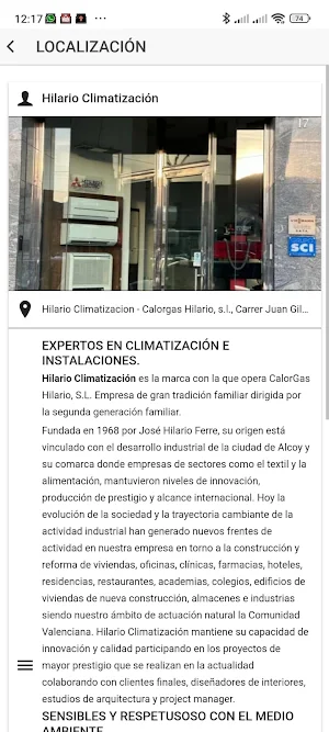 Hilario Climatización. Screenshot 3