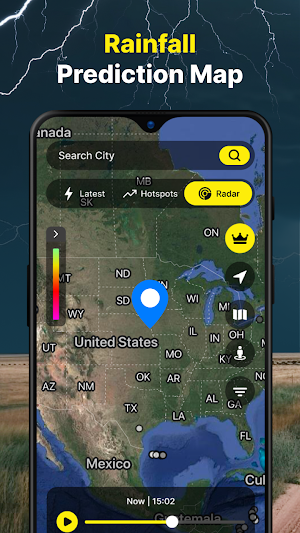 Lightning Radar Tracker On Map Screenshot 3