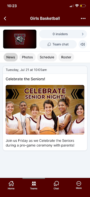 Weston Wildcats Athletics Screenshot 3