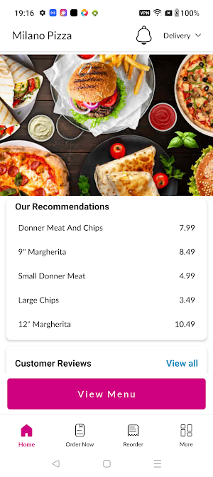 Milano Pizza Screenshot 1