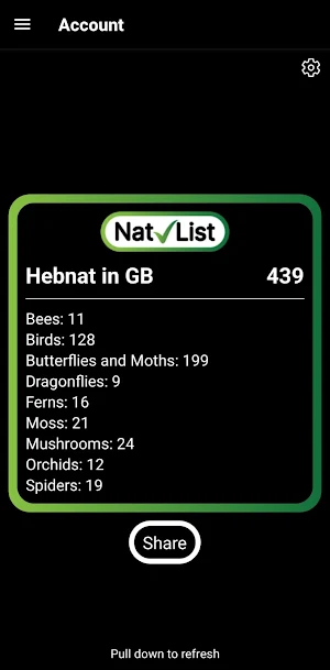 NatList Screenshot 1