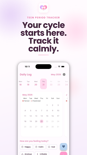 Teen Period Tracker Screenshot 0