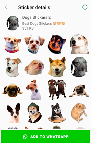Cute Dog Stickers for WhatsApp Screenshot 1