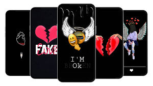 Sad Wallpapers HD Broke, Alone Screenshot 0