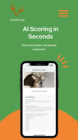 rackline.ai - AI Deer Scoring Screenshot 3