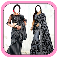 Women Fashion Ruffle Sarees