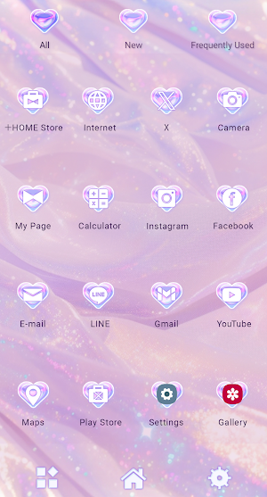 Aurora Drop Theme +HOME Screenshot 2