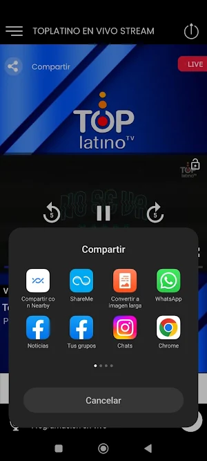 TopLatino Radio Tv Stream Screenshot 2
