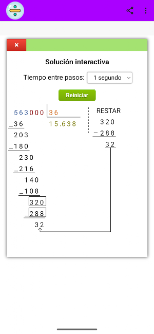 Calculadora de Divisiones App Screenshot 3