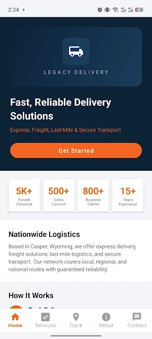 Deland Logistics Screenshot 1