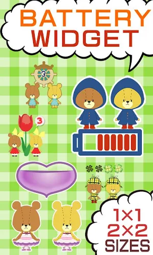 BATTERY WIDGET TINY TWIN BEARS Screenshot 0