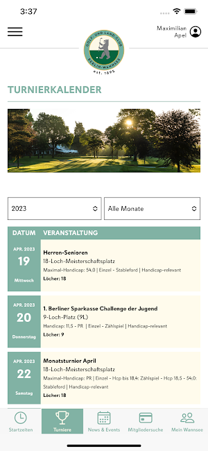 GLC Berlin-Wannsee e.V. Screenshot 2