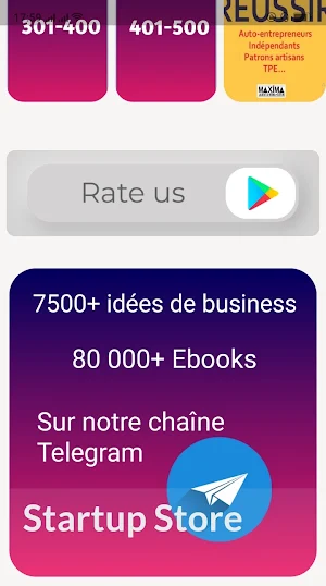500 ideas and business model Screenshot 1