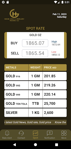 Honor Gold Bullion Screenshot 1