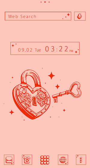 Key to Love Theme +HOME Screenshot 0