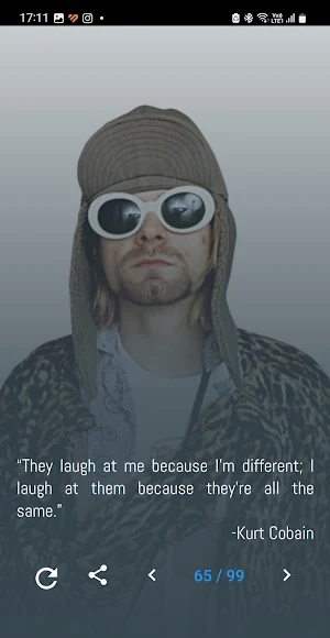 Kurt Cobain Quotes and Lyrics Screenshot 3