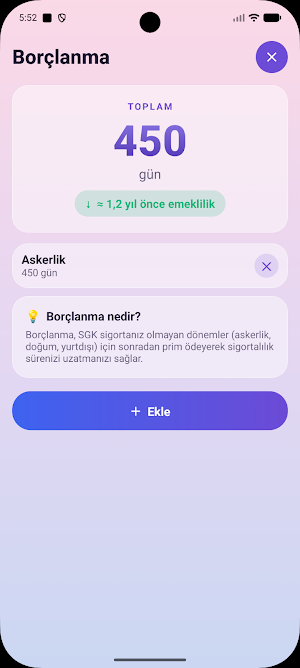 Turkey Retirement Calculator Screenshot 2