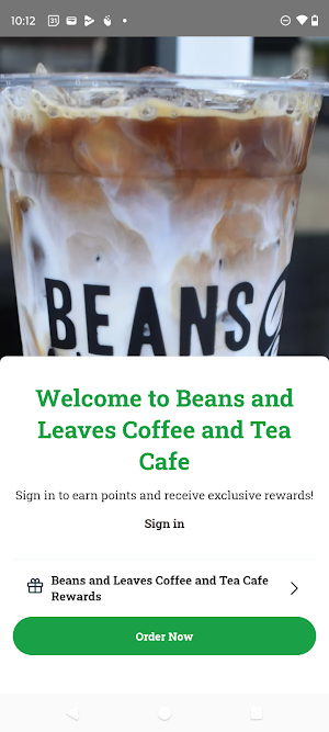 Beans and Leaves Coffee & Tea Screenshot 0