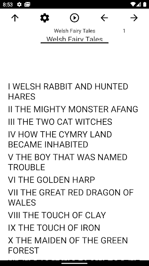 Book, Welsh Fairy Tales Screenshot 0