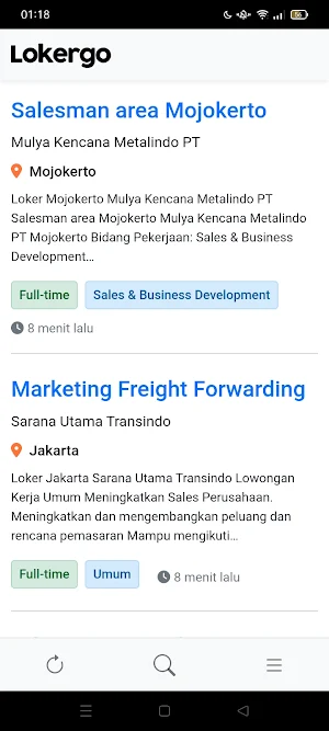 Lowongan Kerja Lokergo.id Screenshot 1