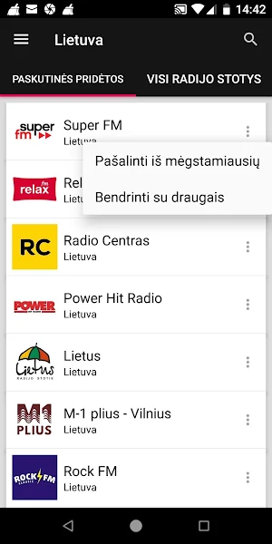 Lithuanian Radio Stations Screenshot 3