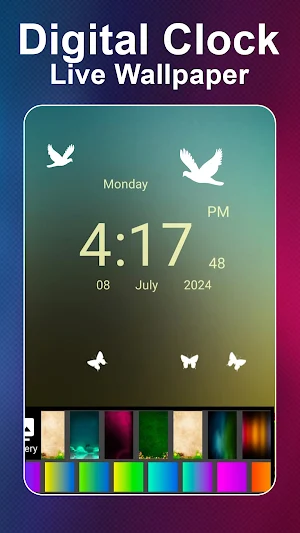 Clock Live Wallpaper - Clocky Screenshot 2