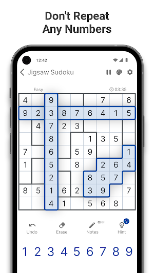 Jigsaw Sudoku Screenshot 1
