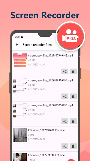 Screen recorder: shot and cut Screenshot 3