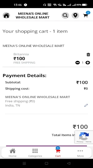 Meena's Online Wholesale Mart Screenshot 3