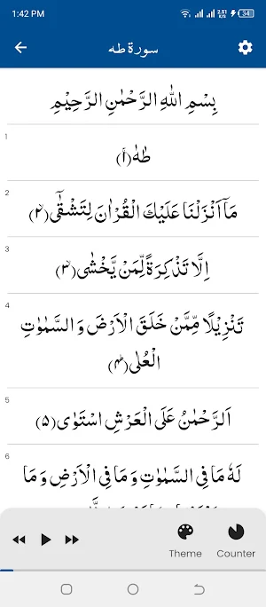 Surah Taha سورة طه Screenshot 0