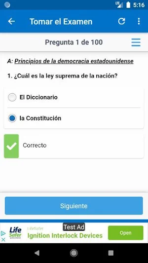 American Citizenship Test 2021 - Updated Screenshot 1