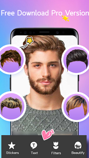 Hairstyle Changer Photo Editor Screenshot 2