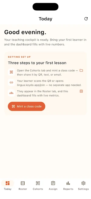 Koydo Lingua Teach: Classroom Screenshot 0