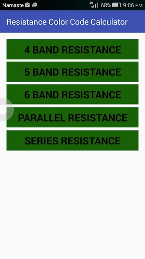 Resistor Color Code Calculator Screenshot 0