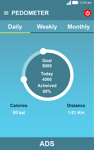 Pedometer - Step Tracker & Calories Counter Screenshot 0