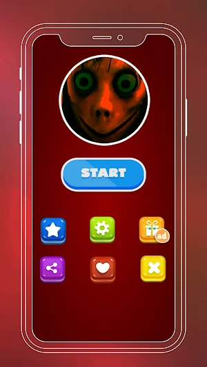 creepy momo fake call Screenshot 1