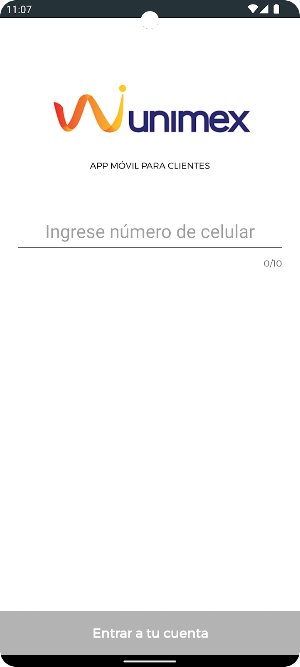 App Cliente - Unimex Fintech Screenshot 0