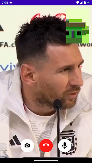 Lionel Messi Fake Video Call Screenshot 1