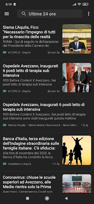 L'Aquila notizie Screenshot 2