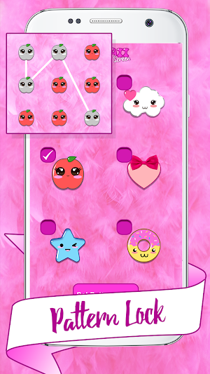 Kawaii Zipper Lock Screen Screenshot 2
