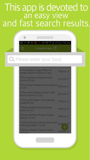 Food Calorie Calculator Screenshot 1